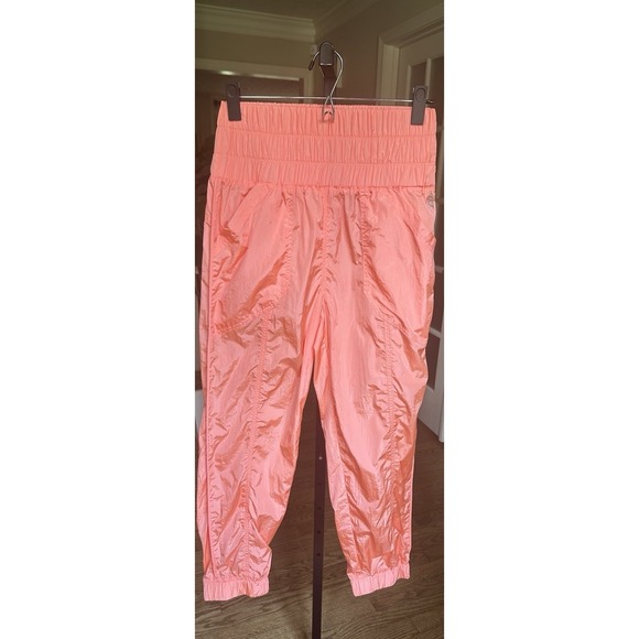 FP Movement The Way Home Joggers Hot Watermelon Papaya Pink Pants Women S - Picture 3 of 12